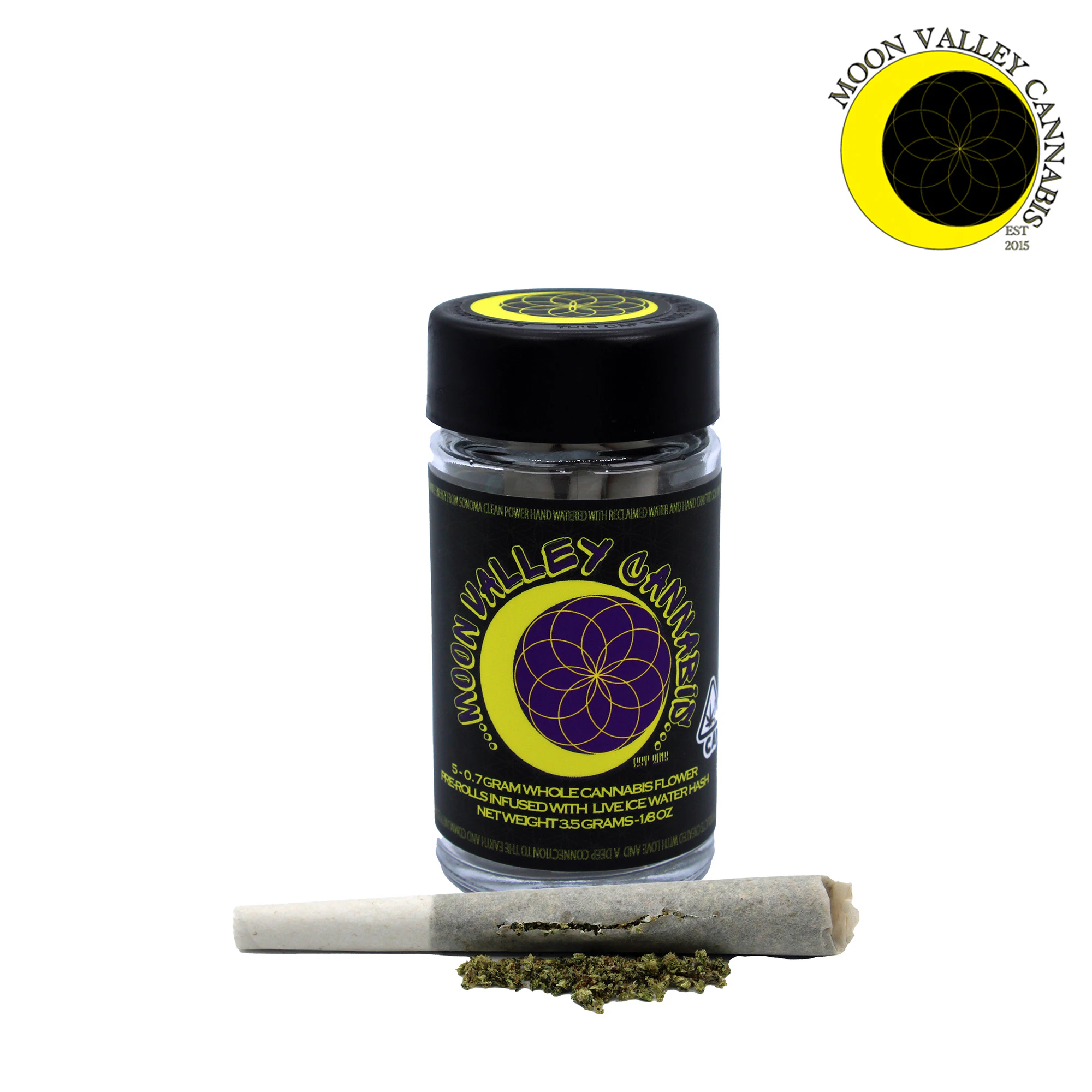 VALLEY ORGANICS - Grape Gas x Apple Tartz Hash Infused Pre-Rolls (5pk) Main Image