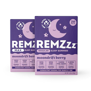 REMZzz - REMZzz - Moondrift Berry MAX - Hash Infused Gummies - 100 mg 10pk