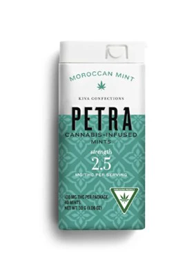 PETRA - Petra-Infused Mints-Moroccan Mint-2.5mg per serving-100mg per package Main Image