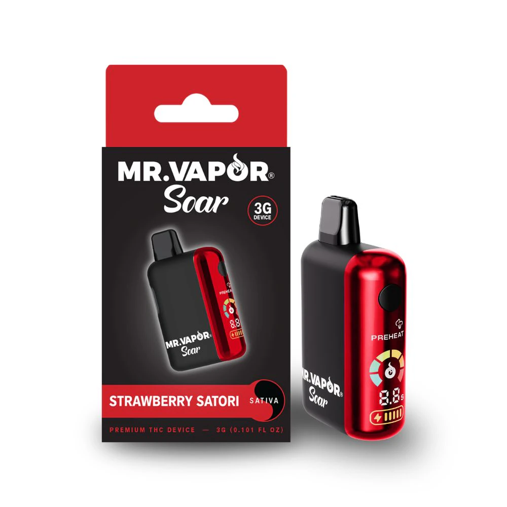 Mr. Vapor Soar - Strawberry Sartori 3g Disposable - MR. VAPOR SOAR Main Image