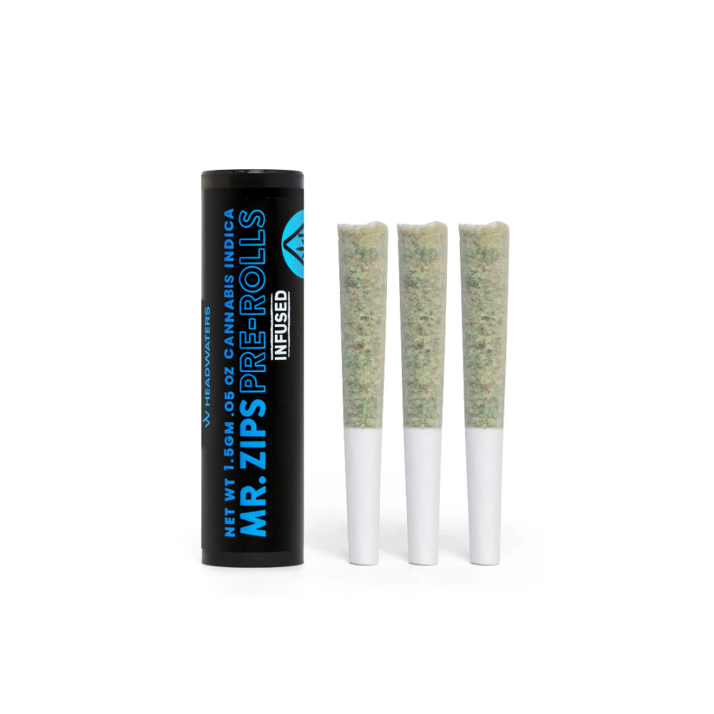 MR. ZIPS -  Mr. Zips | Purple Punch | Diamond Infused | Indica | x 3 0.5g Pre-Rolls Main Image