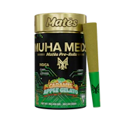 Muha Meds - Caramel Apple Gelato Kief Coated Mates Infused Preroll 5pk 3g