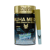 Muha Meds - Frosty Mint Blueberry Kief Coated Mates Infused Preroll 5pk 3g