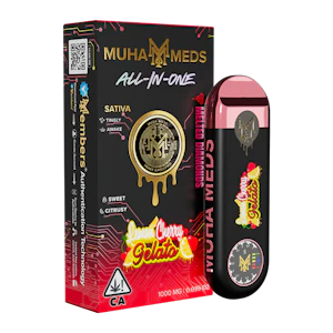 MUHA MEDS - Muha Meds - Lemon Cherry Gelato Melted Diamonds AIO 1g