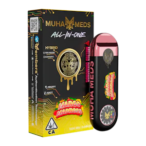 MUHA MEDS - Muha Meds - Mango Madness Melted Diamonds AIO 1g