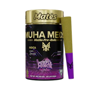 Muha Meds - Purple Punch Kief Coated Mates Infused Preroll 5pk 3g