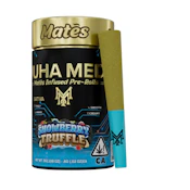 Muha Meds - Snowberry Truffle Kief Coated Mates Infused Preroll 5pk 3g