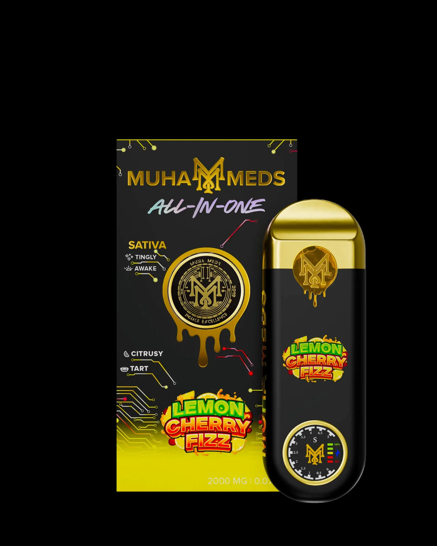 Muha Meds - Lemon Cherry Fizz 2g Disposable  Main Image