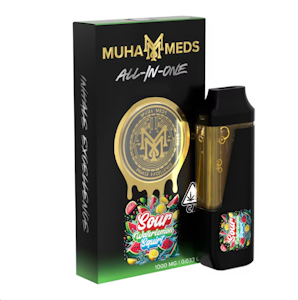 MUHA MEDS - Sour Watermelon Squirt (I) 82.52% THC | Muha Meds | 1g All In One (Disposable)