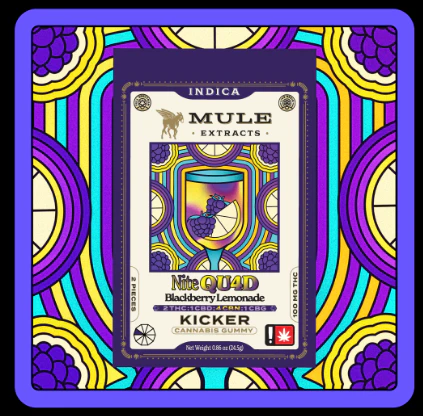 Mule Extracts - Blackberry Lemonade Nite Quad 2:1:4:1, Gummy, 2pk Main Image