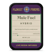 Mule Fuel | Live Resin Infused Pre-roll | 0.5g 5-pack | Florist Farms