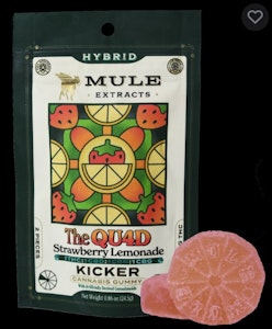 Mule Extracts - Strawberry Lemonade The Quad 1:1:1:1, Gummy, 2pk