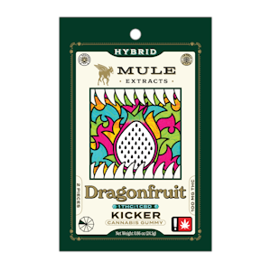 MULE EXTRACTS - Dragonfruit "Kicker" Gummies | 2pc 200mg 1:1 (THC:CBD) (Live Resin)