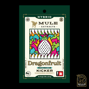 MULE EXTRACTS - Mule | Dragonfruit | 100mg 1:1 THC:CBD Single Gummy 