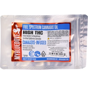 MY BLUE DOVE - High THC Oil 1g RSO Syringe - My Blue Dove 