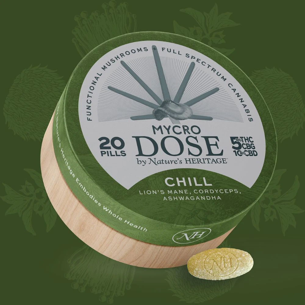 Nature's Heritage - Nature's Heritage | 20pk Mycro Dose Tablets | Chill | 100mg Main Image