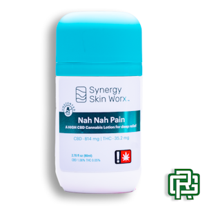 SYNERGY SKIN WORX - Nah Nah Pain Unscented Transdermal Lotion | 2.7oz 775mg 20:1 (THC:CBD)