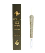 Nasha Rosin Infused Preroll 1g Black Magic x Dark Rainbow