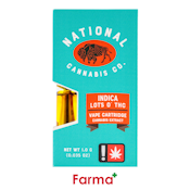 National Cannabis Headband Haze Distillate Cartridge 1g