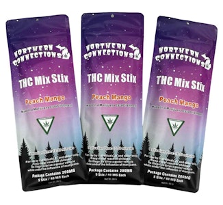 NORTHERN CONNECTIONS - Northern Connections - Peach Mango Mix Stix 200MG (5 x 40MG)
