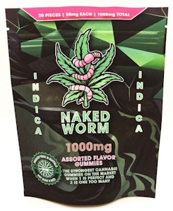 Naked Worm - NAKED WORM INDICA 1000mg - 20PCS
