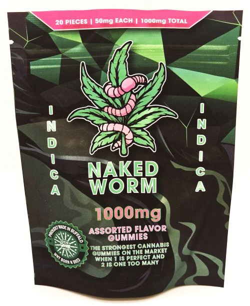 Naked Worm - NAKED WORM INDICA 1000mg - 20PCS Main Image