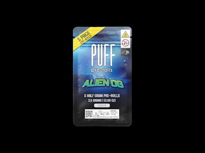 PUFF - PUFF - Alien OG - 5pk Preroll