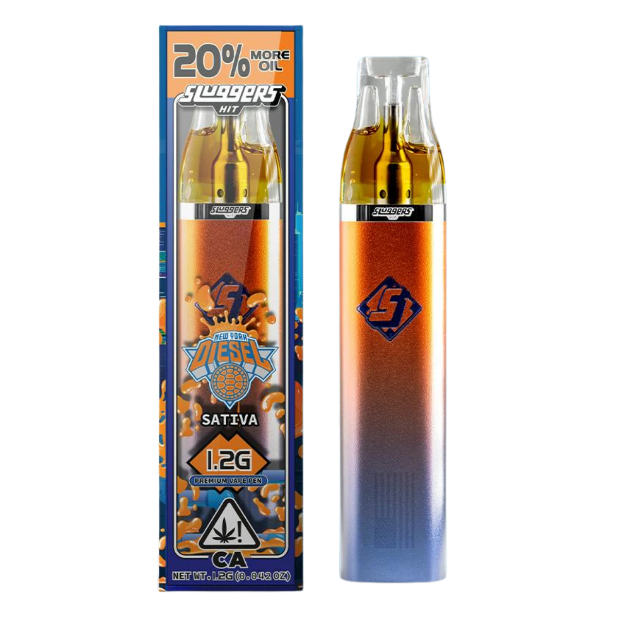 Sluggers Hit - NYC Diesel (S) | 1.2g Live Resin AIO Vape | Sluggers Hit Main Image