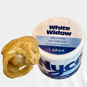 Nyce - Nyce - White Widow - Cold Cured Live Hash Rosin - 75.92% THC - 1g - Wax