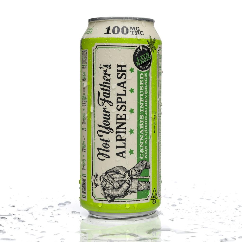 Not Your Father's Alpine Splash THC + Caffeine Soda 16oz 100mg
