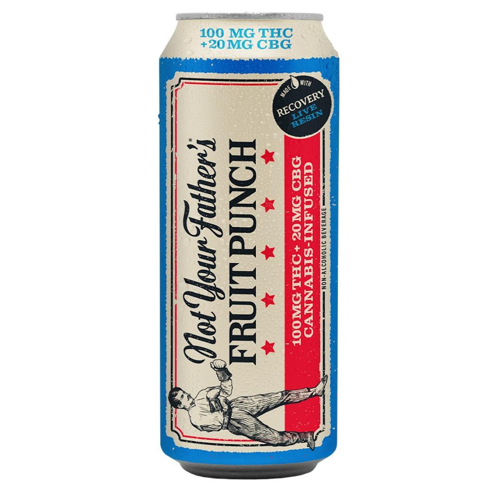 Not Your Father's Fruit Punch 100mg THC + 20mg CBG Soda 16oz