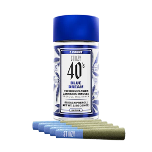 STIIIZY - STIIIZY 40'S | Blue Dream infused pre-roll (5pk) | Sativa 