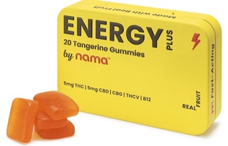 Nama - Energy Tangerine THC|CBD|THCv|CBG 20pk 100mg