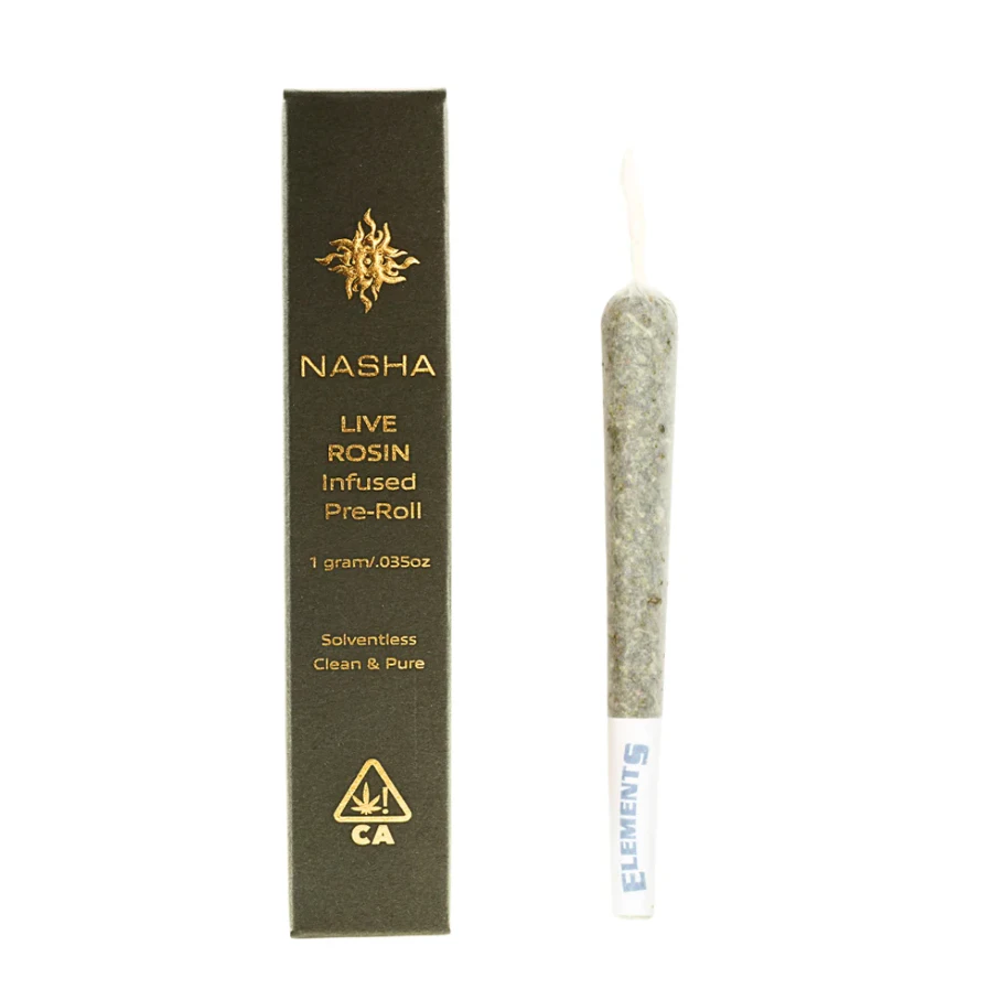 NASHA - Nasha Rosin Infused Preroll 1g Nigerian Haze WAK x Sour Peaches Main Image