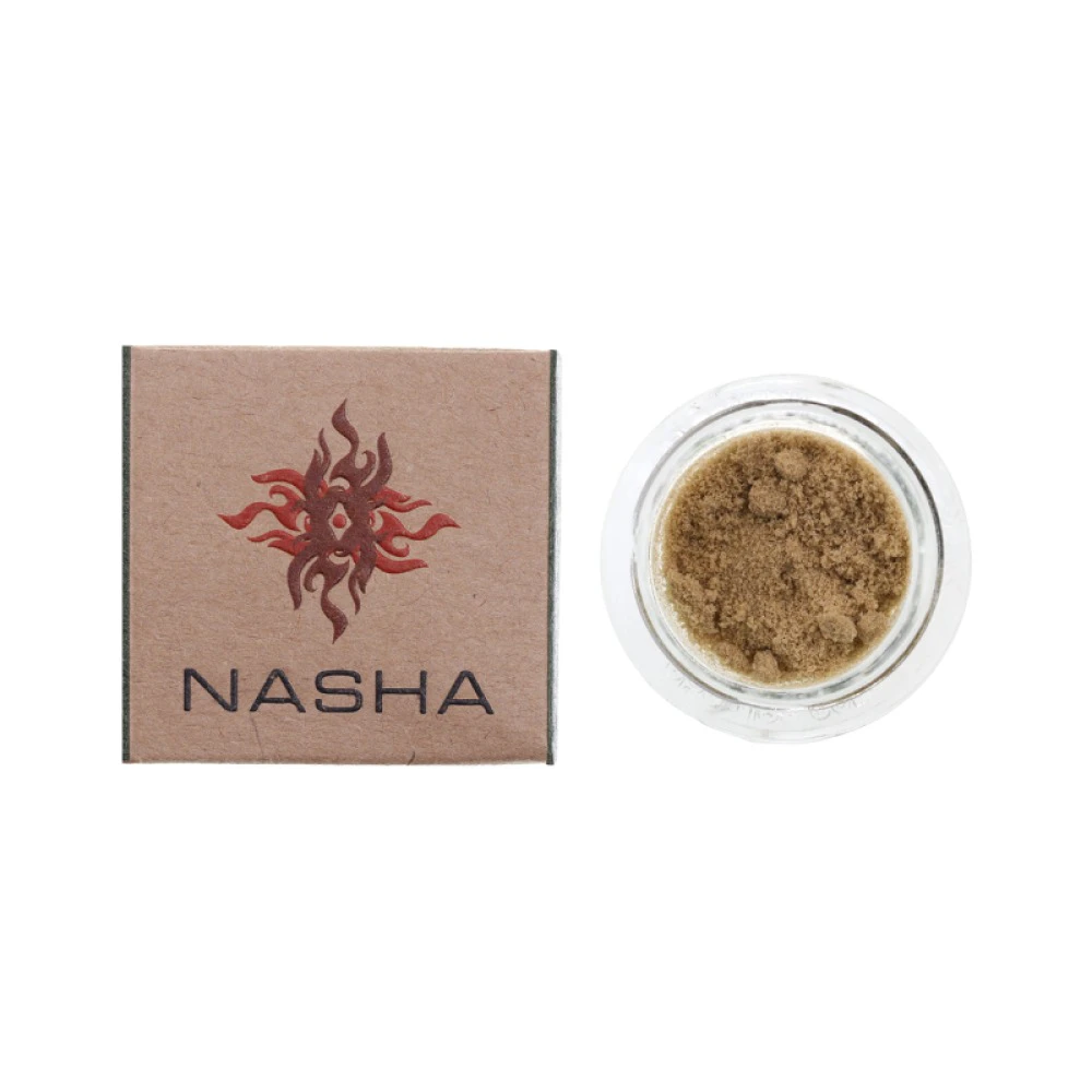 NASHA - Nasha x Clear Water Farms Strawnana (H) Blue Pressed Hash 1.2g Main Image