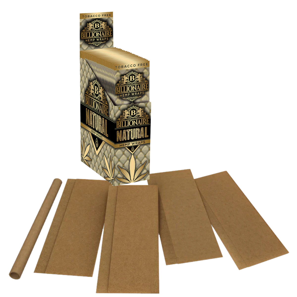 MJ ARSENAL - Natural | 2pk Hemp Wrap | Billionaire Blunt Wraps Main Image