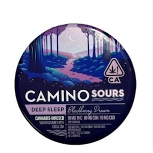 CAMINO - Camino Sours 10mg Blackberry Dream 1:1:1 CBD/CBN Gummies Gummies 