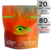 Innocence Cannabis | Cherry Bomb HIGH THC Nighttime | Gummy | 60 G | 20 Units