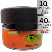 Innocence Cannabis | Cherry Bomb LOW THC Nighttime | Gummy | 10 Unit Case