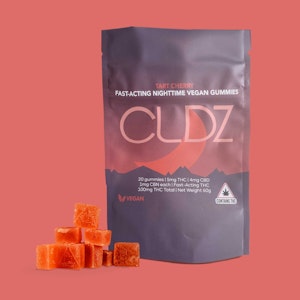 CLDZ - Nano Fast-Acting 20-pk | Vegan Nighttime Gummies | Tart Cherry | 100mg