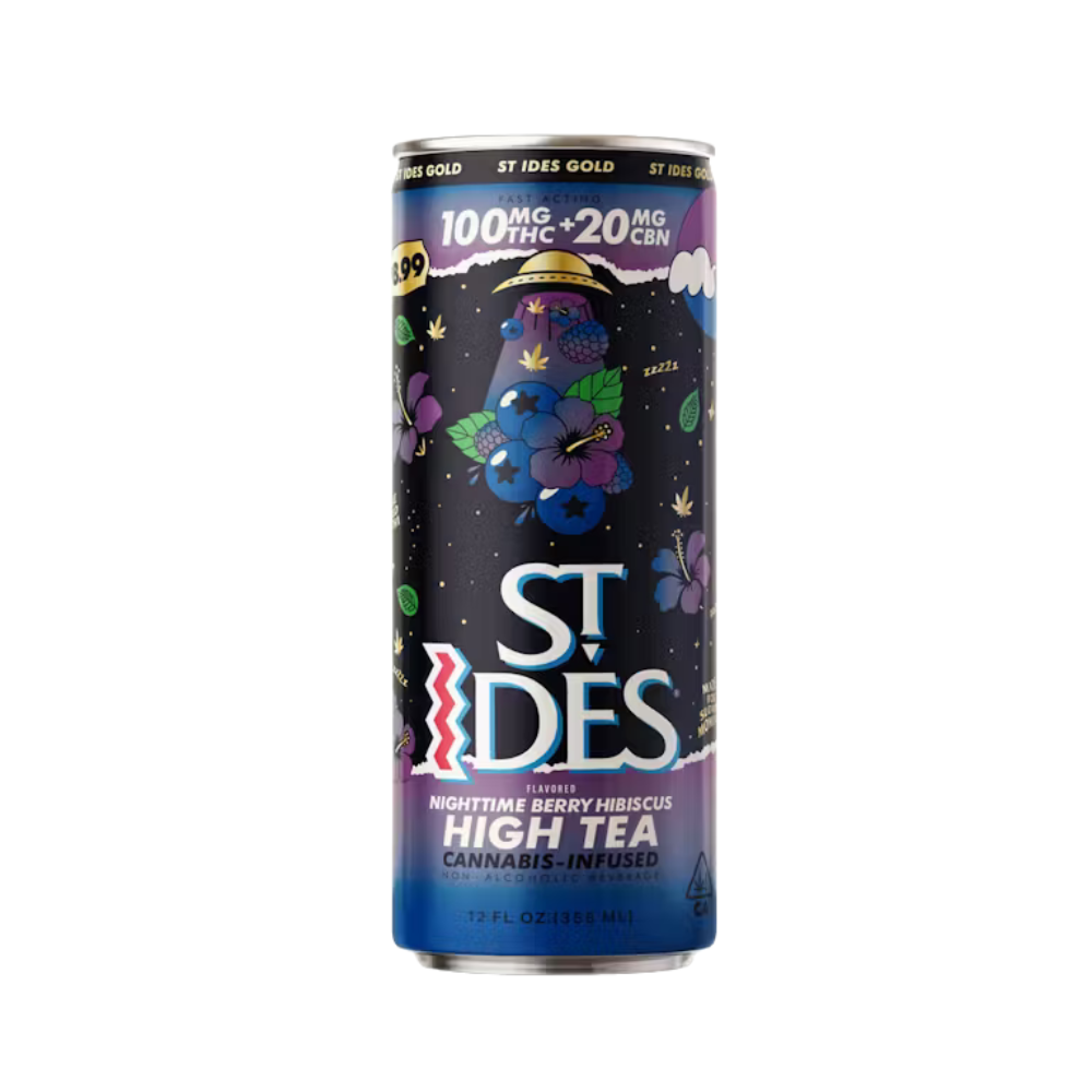120mg THC:CBN 12 oz NightTime Berry Hibiscus High Tea (100mg THC, 20mg CBN) - St. Ides picture