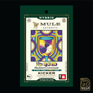 MULE EXTRACTS - Mule | Gummy Single | Nite Quad Sour Blackberry Lemonade | 2:1:4:1 THC:CBD:CBN:CBG
