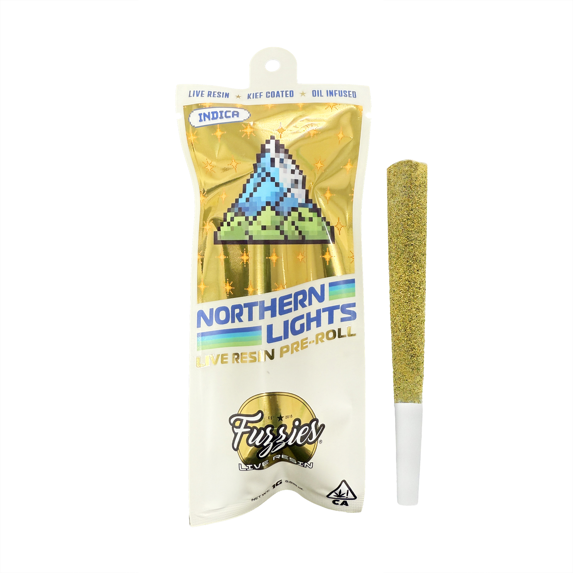 Fuzzies Northern Lights Live Resin Infused Pre-Roll 1.0g