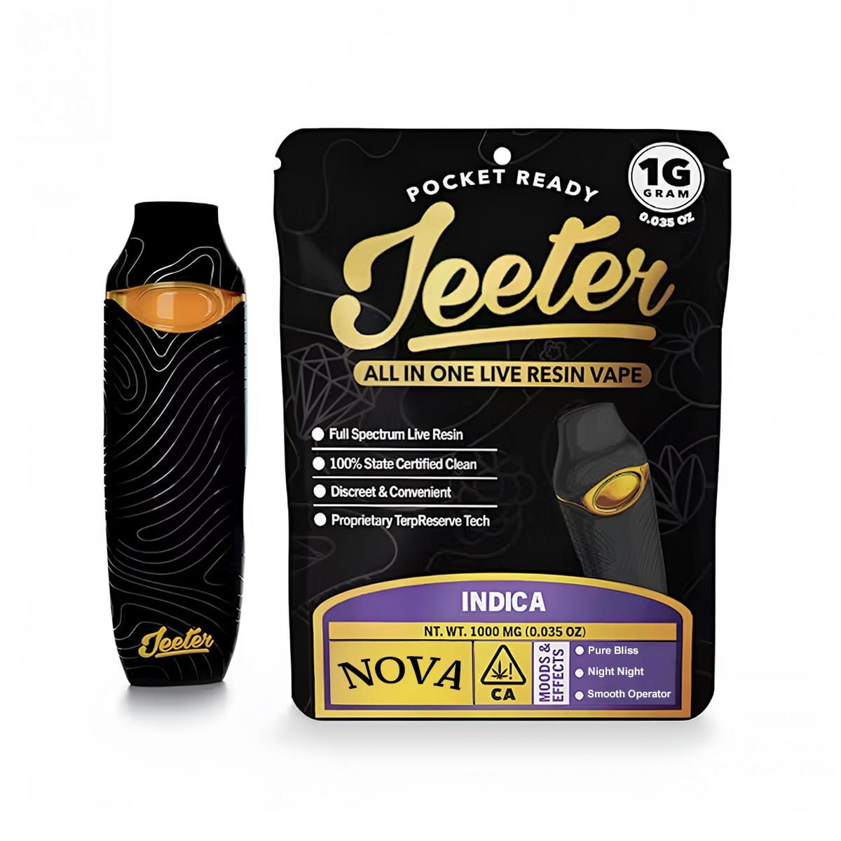 Jeeter Concentrates Nova Live Resin All-In-One Vape 1.0g