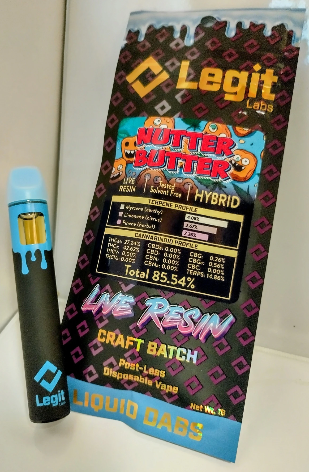 Legit Labs - AIO - Nutter Butter - Live Resin Main Image
