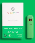 Nuvata Dispoable - Body Balance Lime - (THC:CBD 9:1) .5g