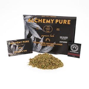 ALCHEMY PURE - OG Kush | 25% THC | Infused Ground Flower | 14g | Alchemy Pure
