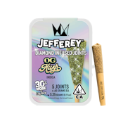 OG Kush (I) | .65g 5pk Diamond Infused Jefferey Joint | West Coast Cure