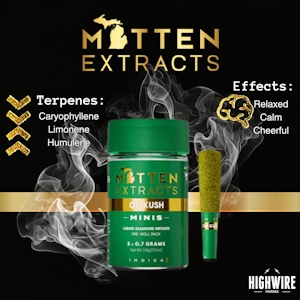 MITTEN EXTRACTS - Mitten Extracts OG Kush Infused Preroll 5pk 3.5g