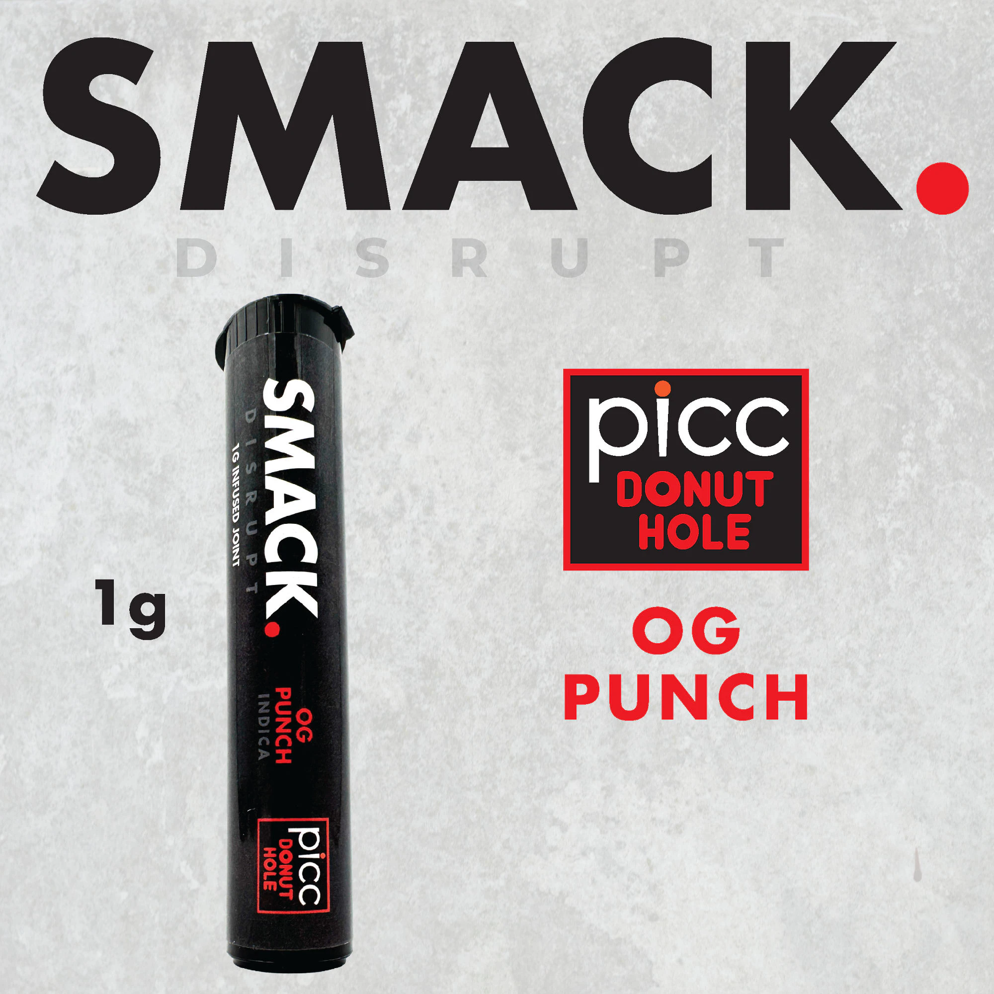 Smack - OG Punch | Infused PreRoll | 1g x 1pk | Smack Main Image